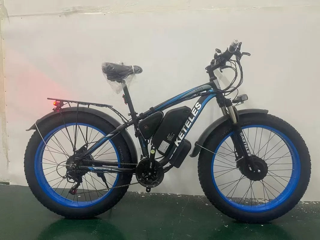 72V 2000W Fat Tire E-Bike mit Dualmotor & 23Ah Akku
