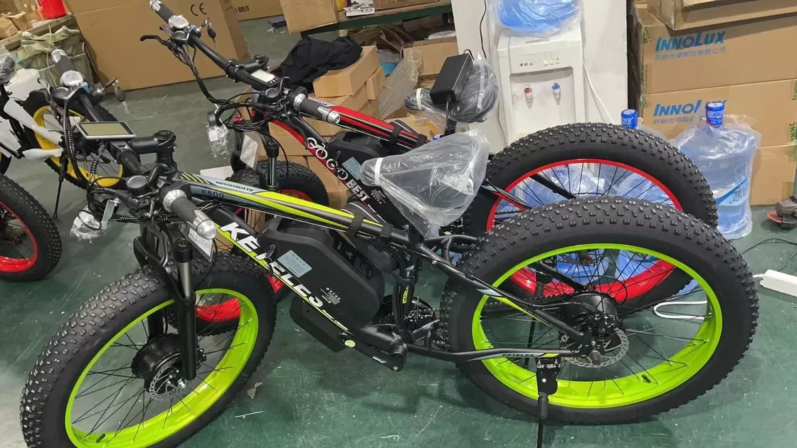 72V 2000W Fat Tire E-Bike mit Dualmotor & 23Ah Akku